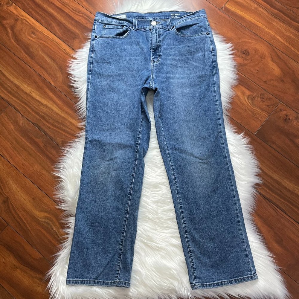 Sonoma Relaxed Straight Leg High Rise Jeans 34
